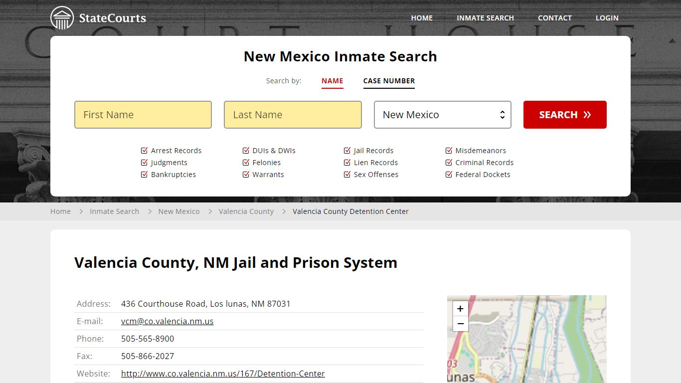Valencia County, NM Jail and Prison System - State Courts
